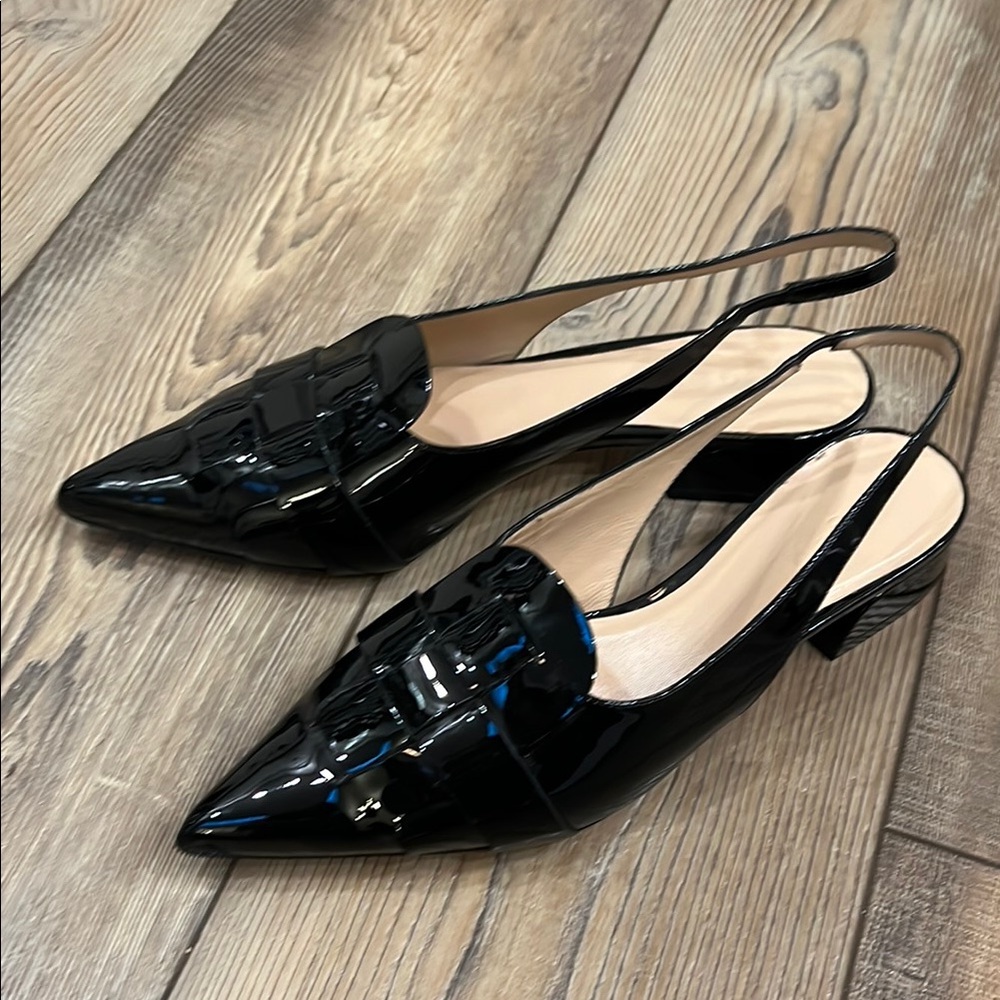 M. Gemi Sirene Black Slingback kitten heel, great condition!  Size 39 - Picture 5 of 8